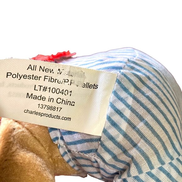 Train Engineer Plush Teddy Bear 6" Sitting Railroad Soft Toy Charles Products - Picture 4 of 4